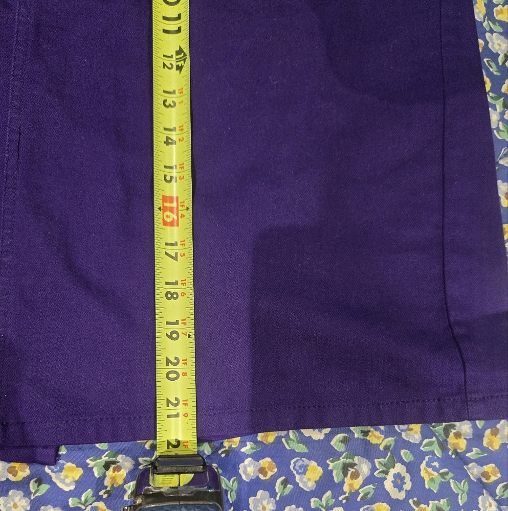 Chico's purple denim skirt - Picture 3 of 4